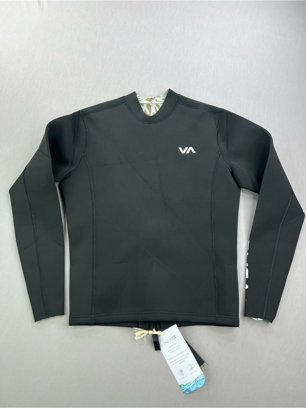 RVCA Mens 2mm Balance Back Zip Long Sleeve Surf Wetsuit Jacket Top